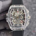 Top Quality Hublot Spirit of Big Bang Unico Sapphire Watch White Rubber Strap